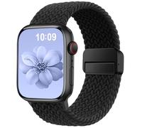 SuperNaNa Braided Stretchy Band Compatible with Apple Watch Bands 38mm 40mm 41mm 42mm 46mm 44mm 45mm 49mm for Women Men, Nylon Sport Strap Solo Loop for iWatch Series SE 10 9 8 7 6 5 4 3 Ultra 2 1