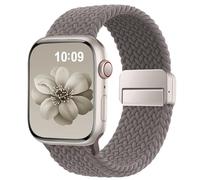 SuperNaNa Braided Stretchy Band Compatible with Apple Watch Bands 38mm 40mm 41mm 42mm 46mm 44mm 45mm 49mm for Women Men, Nylon Sport Strap Solo Loop for iWatch Series SE 10 9 8 7 6 5 4 3 Ultra 2 1