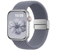 SuperNaNa Braided Stretchy Band Compatible with Apple Watch Bands 38mm 40mm 41mm 42mm 46mm 44mm 45mm 49mm for Women Men, Nylon Sport Strap Solo Loop for iWatch Series SE 10 9 8 7 6 5 4 3 Ultra 2 1