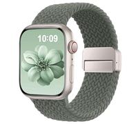 SuperNaNa Stretchy Braided Solo Loop Elastic Nylon Sport Strap for iWatch Series SE 11 10 9 8 7 6 5 4 3 Ultra 3 2 1