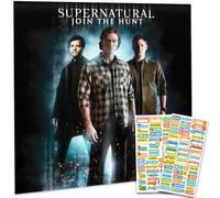 Supernatural Calendar 2025 - Deluxe 2025 Supernatural TV Show Wall Calendar Bundle with Over 100 Calendar Stickers (Supernatural Gifts, Office Supplies)