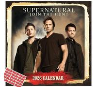 Supernatural Calendar 2026 Square Wall Calendar Gift Present with Free Organising Stickers Included