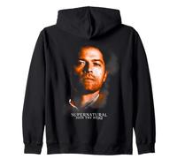 Supernatural Castiel Portrait Zip Hoodie