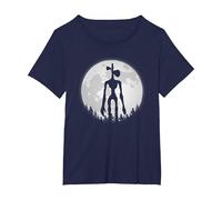 Supernatural Cryptid Siren Head for Boys T-Shirt, Women's Plus, Navy Blue, 1X