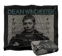SUPERNATURAL Dean Mug Shot Officially Licensed Silky Touch Super Soft Throw Blanket 152 x 127 cm