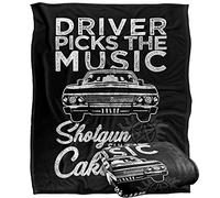 Supernatural Driver Picks Music Silky Touch Super Soft Throw Blanket Warner Brothers White One Size