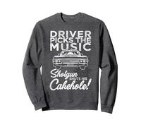Supernatural Driver Picks Music Sweatshirt, Adult Unisex, Dark Heather Grey, Small