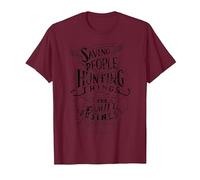 Supernatural Family Business T-Shirt, Men, Burgundy, Medium