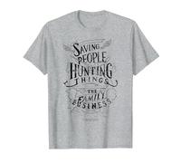 Supernatural Family Business T-Shirt, Men, Heather Grey, 5X-Large