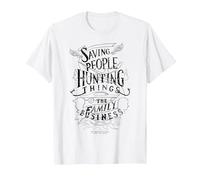 Supernatural Family Business T-Shirt, Men, White, Medium
