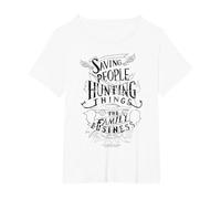 Supernatural Family Business T-Shirt, Women's Plus, White, 3X