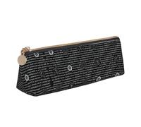 Supernatural Inspiration Leather Pencil Case Large Capacity Pencil Pouch Pencilbag Pouch with Zipper Pen Holder