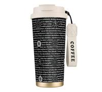 Supernatural Inspiration Print Insulated Coffee Mug, 316 Stainless Steel Vacuum Travel Cup, Keep Hot And Cold