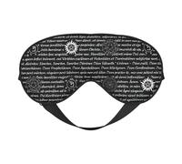 Supernatural Inspiration Print Silk Like Sleep Eye Mask Comfortable Blindfold Adjustable Soft Eye mask for Sleep