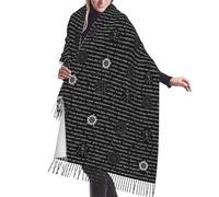 Supernatural Inspiration Print Women'S Super Soft Classic Cashmere Winter Cashmerette Fringed Scarf For Spring Fall Winter, Supernatural Inspiration, One Size