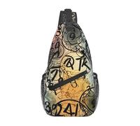 Supernatural Inspiration Printed Sling Bag Crossbody Backpack for Men Women, Versatile Casual Shoulder Chest Bag for Running Hiking Cycling Travel Work