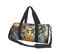 Supernatural Inspiration Printed Sports Gym Bag with Wet Pocket & Shoes Compartment, Travel Duffel Bag for Men Women