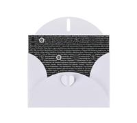 Supernatural Inspiration Printing Blank Pearl Paper Greeting Card,Unique Notecards Designs, Envelopes For Thank You, Invitations