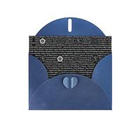 Supernatural Inspiration Printing Blank Pearl Paper Greeting Card,Unique Notecards Designs, Envelopes For Thank You, Invitations