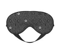 Supernatural Inspiration Printing Soft Eye Mask Reversible Cover for Travel Adjustable Strap Blackout Sleep