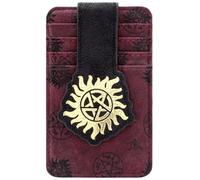 Supernatural Join The Hunt Anti Possession Tattoo Wallet Card Holder ID & Card Holder, Red