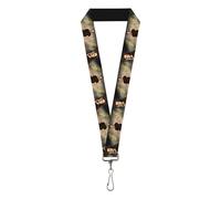 Supernatural Lanyard, Supernatural Pentagram Sam Pose2 Tans, Elastic