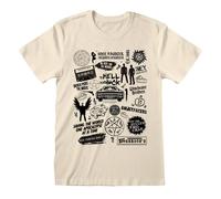 Supernatural Men's Icons T-Shirt in Natural | Size: 2XL Supernatural Natural 2XL