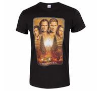 Supernatural Men's Key Art T-Shirt in Black | Size: Medium Supernatural Black M