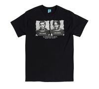 Supernatural Sam and Dean Mug Shots Black T Shirt