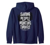 Supernatural Sam Dean Silhouette Saving People Zip Hoodie