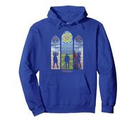 Supernatural Stained Glass Pullover Hoodie, Adult Unisex, Royal Blue, Large