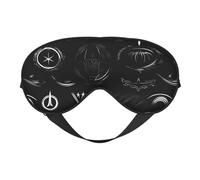 Supernatural Symbols Black Print Eye Mask, Sleep Mask for Men Women 100% Blackout, No Pressure On Eyes, Soft & Breathable