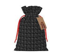 Supernatural Symbols Black Print Gift Versatile Bags Reusable Drawstring Festive Pouches For Party Favors Season