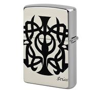 Supernatural Symbols Black Print Lighter Case Metal Protective Cover with Double-Sided Art Design, Cool Lighters Pouch Shockproof Lighter Cover for Men Women Gifts, Lighters Not Included