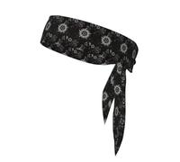 Supernatural Symbols Black Printing Multifunctional Sports Double-Sided Headscarf Sports Stretchable Casual Lightweight Headband