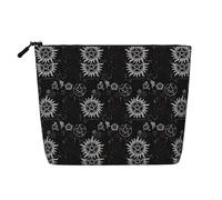 Supernatural Symbols Black Waterproof Large Capacity with Zipper Travel Business Trip Home Multifunctional Makeup Bag Storage Bag Coin Purse