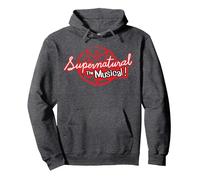 Supernatural The Musical Pullover Hoodie, Adult Unisex, Dark Heather Grey, Large