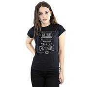 Supernatural Women's Crazy People T-Shirt XX-Large Black