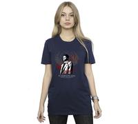 Supernatural Women's Join The Hunt Wings Cotton Boyfriend T-Shirt in Navy | Size: 4XL Supernatural Navy 4XL