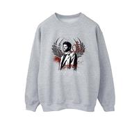 Supernatural Women's Join The Hunt Wings Sweatshirt in Grey | Size: 2XL Supernatural Grey 2XL