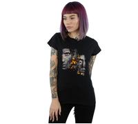 Supernatural Women's Sam & Dean Fire Cotton T-Shirt in Black | Size: 2XL Supernatural Black 2XL