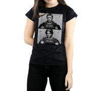 Supernatural Women's Winchester Mugshots T-Shirt X-Large Black