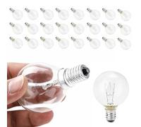 Supernic 25-Pack G40 LED String Lights with E12 Base, 7W Incandescent Equivalent Bulbs for Festoon Outdoor Lighting