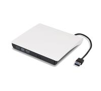 Supernic 3.0 External DVD Drive Portable USB DVD CD RW Writer Reader CD-RW/DVD-RW Player Burner Compatible for Windows Laptop (White)