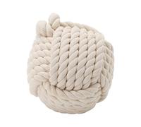 Supernic Knot Door Stop Heavy Duty Decoration Rope Knot 15cm Simple Fashion Nautical Large 1.5kg Interior Door Weight Stop Wedge Decoration Cream Rope Door Stop