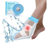 SUPERNIGHT Waterproof Foot Cast Cover for Shower and Bath Reusable Sealed Watertight Foot Protector - Bandage Protector for Foot and Ankle Wounds - Perfect for Casts and Dressings - Anti-Slip