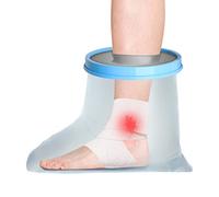 SUPERNIGHT Waterproof Foot Cast Cover for Shower& Bath, Reusable Sealed Watertight Foot Protector, Wound Cast Bag Protector for Foot&Ankle, Cast Bag Bandage Protector, Cast Cover for Showing Foot