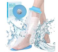 SUPERNIGHT Waterproof Leg Cast Cover - Adult Half Leg Watertight Bandage Protector for Leg and Foot Wounds - Reusable Sleeve for Shower and Bath - Anti-Slip Design