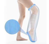 SUPERNIGHT Waterproof Leg Cast Cover, Adult Half Leg Watertight Cast Bandage Protector for Leg and Foot Wounds, 100% Anti-Slip Design