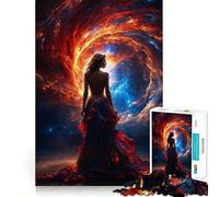 Supernova Enigmatic Woman Teenagers 1000 Piece Jigsaw Puzzle Think Smart Toy Bonding Time Smooth Cut Santa Wish List (50x75cm)